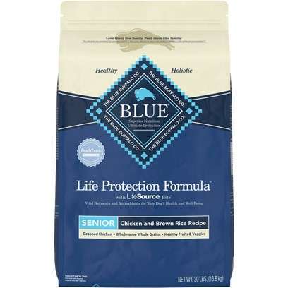 Blue Buffalo Life Protection Senior Chicken and Brown Rice Recipe Dry Dog Food 15-lb