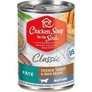 Chicken Soup For The Soul Mature Recipe Canned Dog Food 12-oz, case of 12