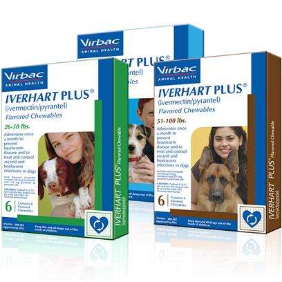 Iverhart Plus 26-50 lbs, 6 Month Supply