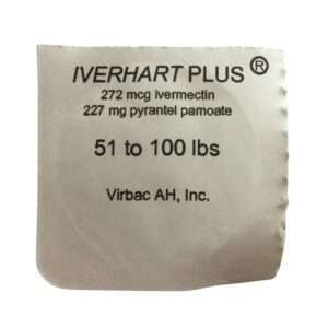 Iverhart Plus Dog 51-100lbs Brown 6 Tablets