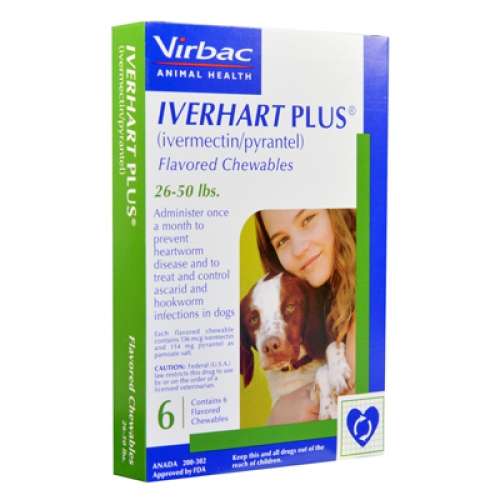Iverhart Plus for Dogs - 6-ct, up to 25 lb Bags
