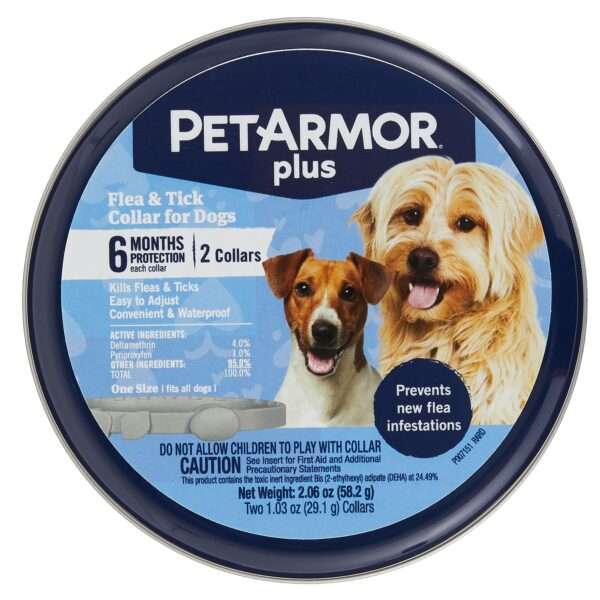 PetArmor Plus Flea and Tick Collar for Dogs - 2 Count | PetSmart
