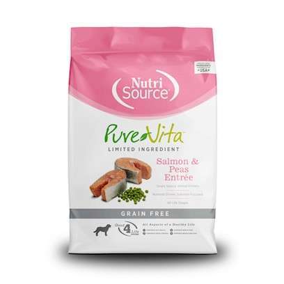 Pure Vita Grain-Free Salmon & Peas Entree Dry Dog Food 15 Lbs