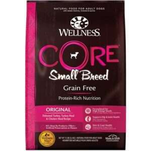 Wellness CORE Grain Free Natural Small Breed Health Turkey and Chicken Recipe Dry Dog Food 4-lb
