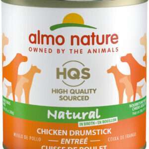 Almo Nature HQS Natural Dog Grain Free Additive Free Chicken Drumstick Canned Dog Food - 9.87 oz, case of 12