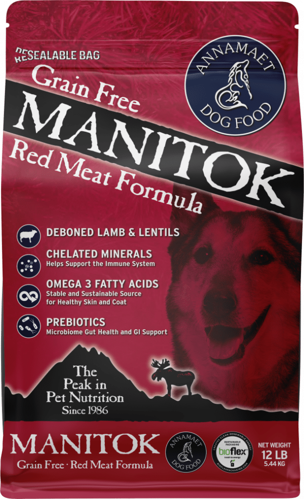 Annamaet Grain Free Manitok Red Meat Recipe Dry Dog Food - 25 lb Bag