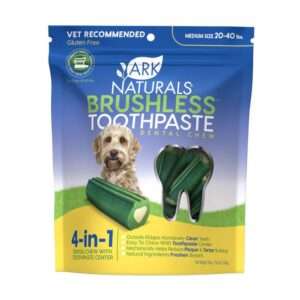 Ark Naturals BREATH-LESS Brushless-Toothpaste Medium Dog Treats - 18 oz