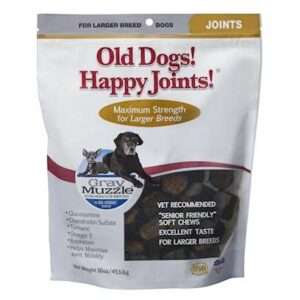 Ark Naturals Gray Muzzle Old Dogs! Happy Joints! Dog Treats 90-pack, Soft Chews