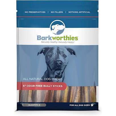 Barkworthies Odor Free All Natural Bully Stick 5-pk