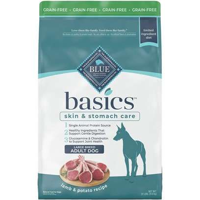 Blue Buffalo Basics Grain Free Large Breed Adult Lamb and Potato Recipe Dry Dog Food 22-lb