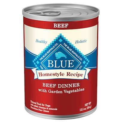 Blue Buffalo Homestyle Beef Dinner with Garden Vegetables and Sweet Potatoes Canned Dog Food 12.5-oz, case of 12