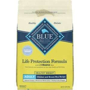 Blue Buffalo Life Protection Small Breed Adult Healthy Weight Chicken and Brown Rice Recipe Dry Dog Food 15-lb