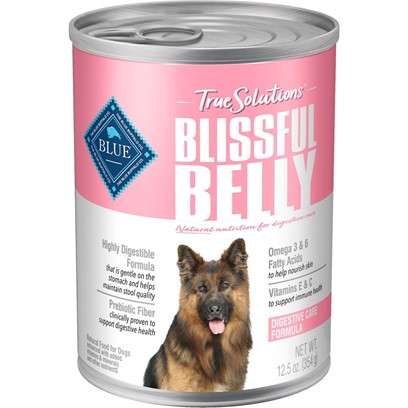 Blue Buffalo True Solutions Blissful Belly Natural Digestive Care Chicken Recipe Adult Wet Dog Food 12.5-oz, case of 12