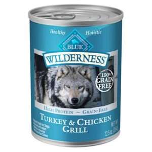 Blue Buffalo Wilderness Turkey and Chicken Grill Canned Dog Food 12.5-oz, case of 12