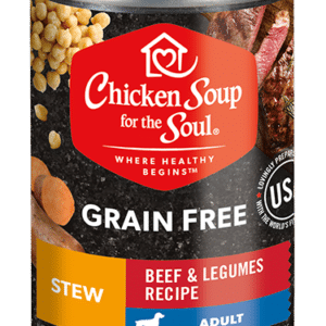 Chicken Soup For The Soul Grain Free Beef & Legume Stew Canned Dog Food - 13 oz, case of 12
