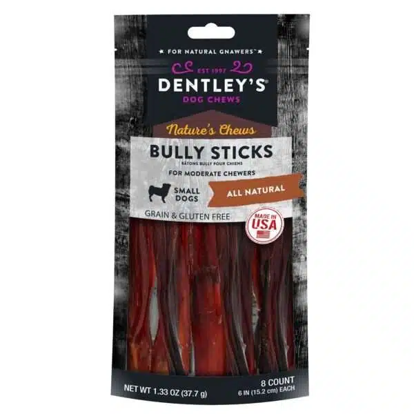 Dentley's 6" Bully Stick Dog Chew - 8 Count, Flavor: Beef | PetSmart
