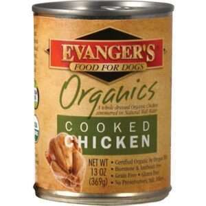 Evanger's Organic Chicken Canned Dog Food 13.2 oz cans / case of 12