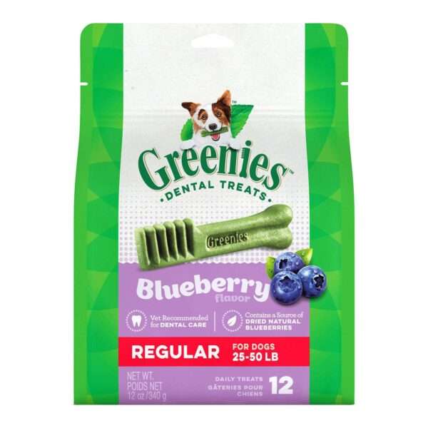 Greenies Blueberry Flavor Dental Treats Regular | 12 oz
