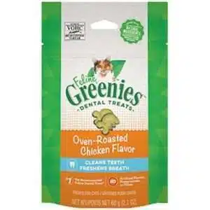 Greenies Feline Dental Oven Roasted Chicken Flavor Cat Treats 21-oz