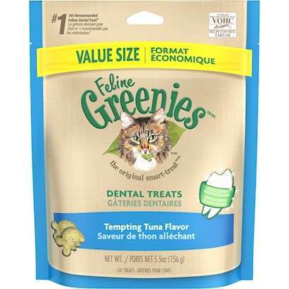 Greenies Feline Dental Tempting Tuna Flavor Cat Treats 21-oz