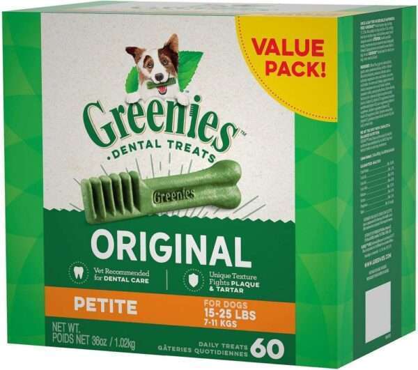 Greenies Petite Original Dental Dog Chews - 18 oz, 30 count