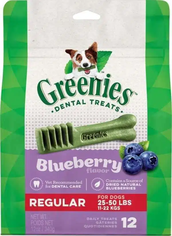 Greenies Regular Blueberry Dental Dog Chews - 12 oz, 12 count