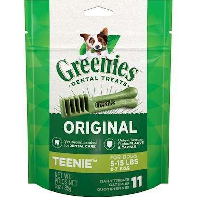 Greenies Teenie Original Dental Dog Chews 3-oz, 11 count