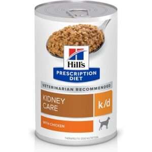 Hill's Prescription Diet k/d Kidney Care Canned Dog Food 12.5 oz, 12-pack, Chicken & Vegetable Stew Flavor