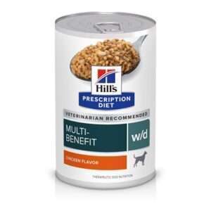 Hill's Prescription Diet w/d Multi-Benefit Digestive/Weight/Glucose/Urinary Management Canned Dog Food 12.5 oz, 12-pack, Vegetable & Chicken Stew Flavor