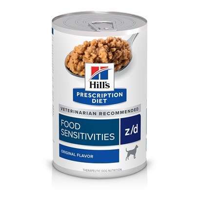 Hill's Prescription Diet z/d Skin/Food Sensitivities Canned Dog Food 13 oz, 12-pack, Original Flavor