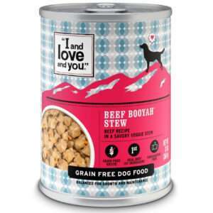 I & Love & You Grain Free Beef Booyah Stew Canned Dog Food - 13 oz, case of 12
