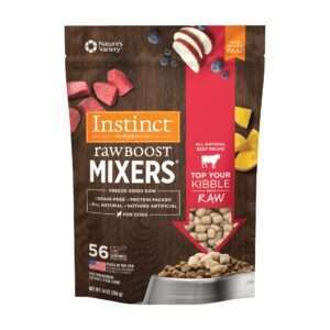 Instinct Raw Boost Mixers Dog Food Topper - Grain Free, Freeze Dried Raw, Beef, Size: 14 oz | PetSmart Salmon