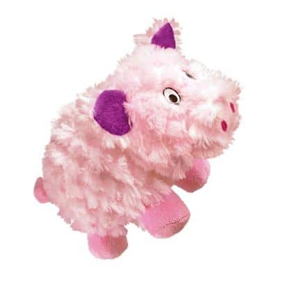 KONG Barnyard Cruncheez Pig Plush Dog Toy Large