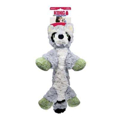 KONG Low Stuff Flopzie Raccoon Dog Toy Medium