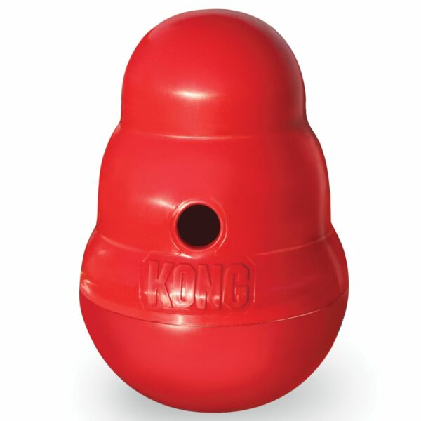 KONG Wobbler, Treat Dispenser Dog Toy in Red, Size: Small | PetSmart