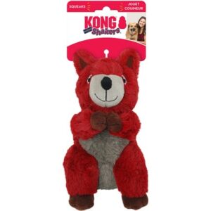 Kong Shakers Passports Red Squirrel Dog Toy Medium