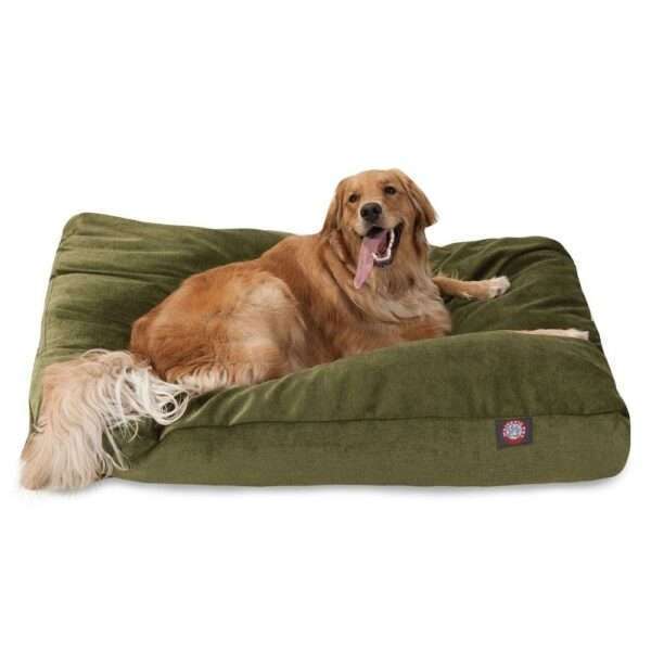 Majestic Pet Villa Collection Rectangle Dog Bed in Fern, Size: 50"L x 42"W x 5"H | Polyester | PetSmart
