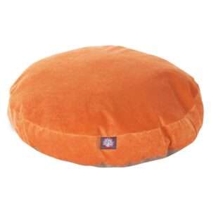 Majestic Pet Villa Collection Round Dog Bed in Orange, Size: 36"L x 36"W x 5"H | Polyester | PetSmart