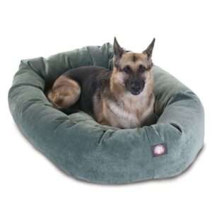 Majestic Pet Villa Micro-Velvet Bagel Dog Bed, Size: 52"L x 35"W x 11"H | Polyester | PetSmart
