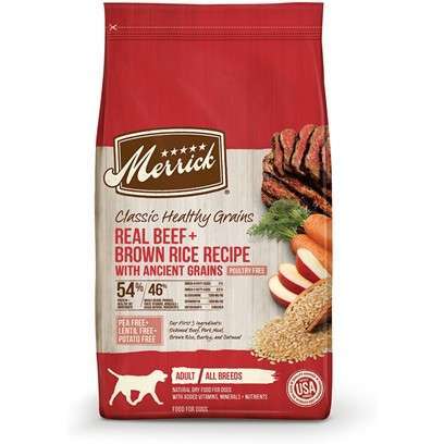Merrick Classic Real Beef and Green Peas with Ancient Grains Dry Dog Food 25-lb