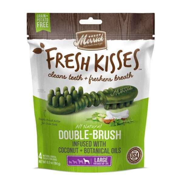 Merrick Fresh Kisses Coconut + Botanical Oils Large Dog Treats | 11.5 oz