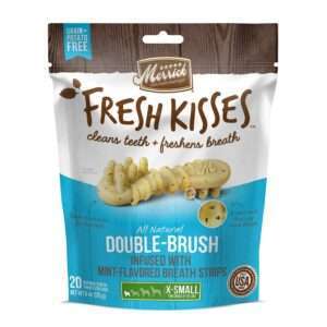 Merrick Fresh Kisses Mint Strips X Small Dog Treats | 24 oz