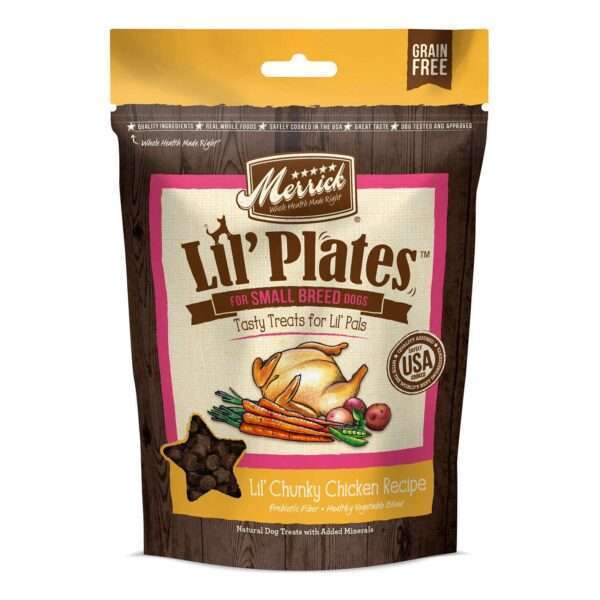 Merrick Lil' Plates Lil' Chunky Chicken Recipe Dog Treats | 5 oz