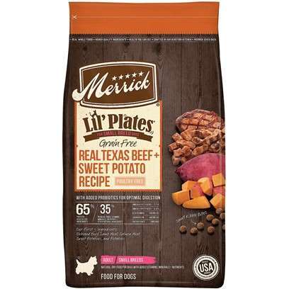 Merrick Lil' Plates Small Breed Grain Free Real Beef and Sweet Potato Dry Dog Food 4-lb
