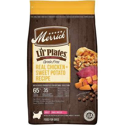 Merrick Lil' Plates Small Breed Grain Free Real Chicken and Sweet Potato Dry Dog Food 4-lb
