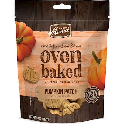 Merrick Oven Baked Pumpkin Patch Dog Treats 11-oz