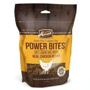 Merrick Power Bites Grain Free Chicken Recipe Dog Treats 6-oz