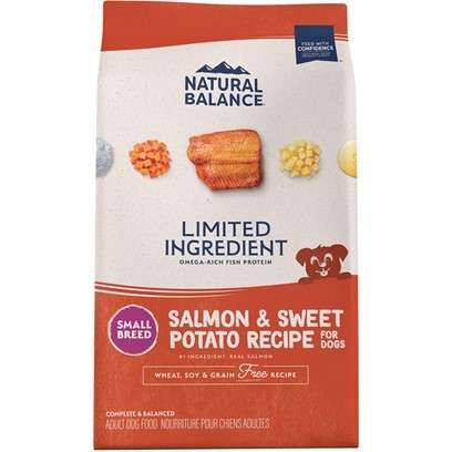 Natural Balance L.I.D. Limited Ingredient Diets Adult Maintenance Sweet Potato and Fish Small Breed Bites Dry Dog Food 4-lb