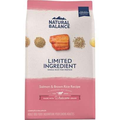 Natural Balance L.I.D. Limited Ingredient Diets Salmon & Brown Rice Formula Dry Dog Food 4-lb