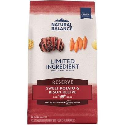 Natural Balance L.I.D. Limited Ingredient Diets Sweet Potato and Bison Dry Dog Food 22-lb